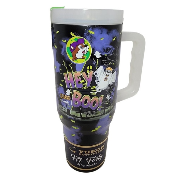 Buc-ee’s Halloween 2024 Tumbler Glow in The Dark Bucees 40oz Hey Boo Yukon NWT - Picture 1 of 7